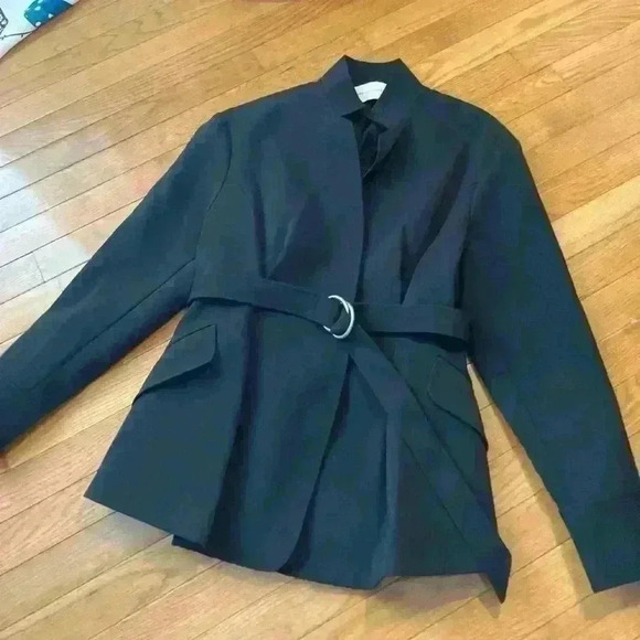 Rebecca Minkoff Belted Career Jacket Black Size 6 - Picture 5 of 11